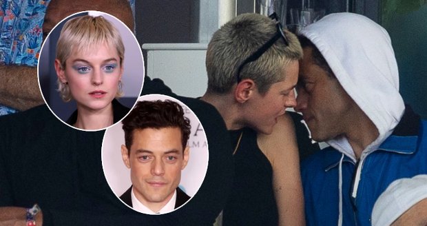 Rami Malek a Emma Corrin tvoří nový hollywoodský pár