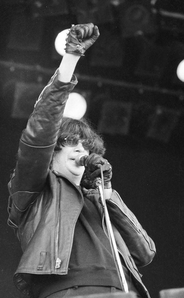 Joey Ramone z legendární americké punkové bandy The Ramones