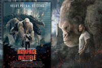 Rampage Ničitelé: Dwayne Johnson kámoší s digitální megaopicí a (zase) zachraňuje svět