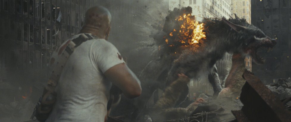 Rampage Ničitelé: Dwayne Johnson kámoší s digitální megaopicí a (zase) zachraňuje svět.