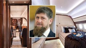 Čečenský prezident Ramzan Kadyrov vlastní luxusní letadlo.