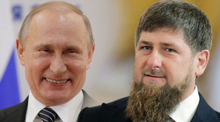 Čečenský vůdce Ramzan Kadyrov (vpravo) je přítelem ruského prezidenta Vladimira Putina