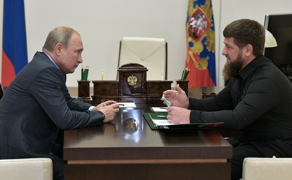 Čečenský vůdce u Vladimira Putina (2019)