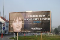 Řápková je pro smích: Na billboardech se hledá její index!