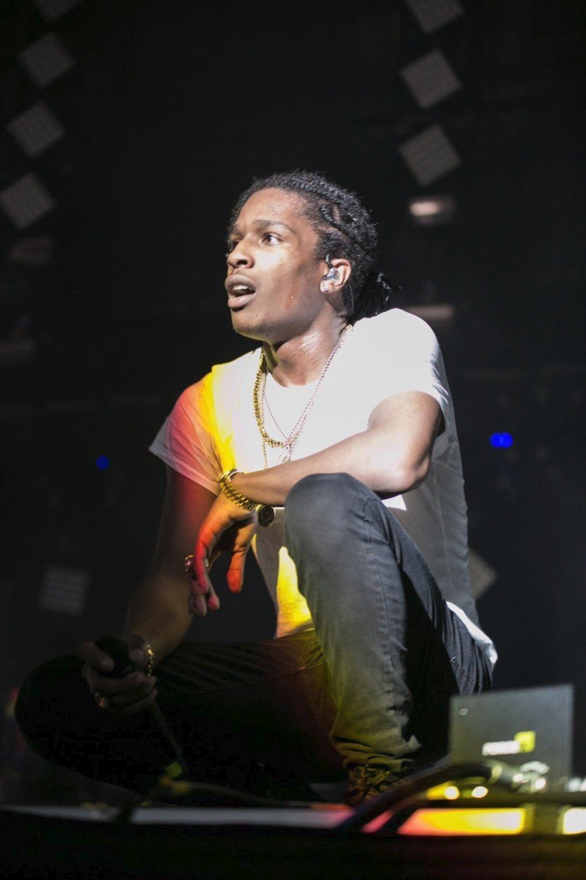 Americký raper A$AP Rocky během vystoupení