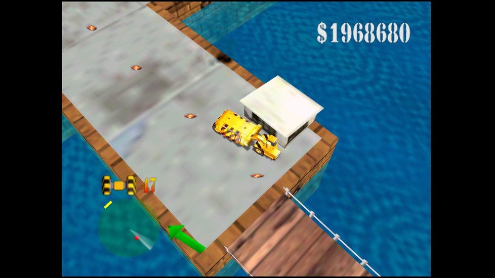 Blast Corps je originální destrukční hra.