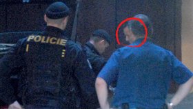 Příjezd Davida Ratha do vazební věznice v Litoměřicích
