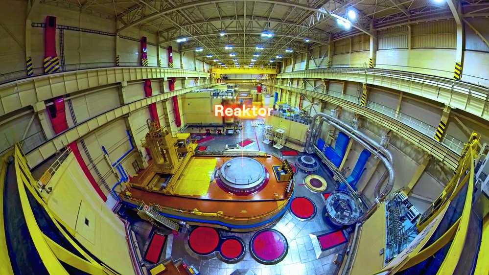 Stojíme přímo nad reaktorem jaderné elektrárny Dukovany. Sem byste se bez virtuální reality nepodívali ani náhodou