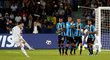 Jediný gólový moment utkání. Cristiano Ronaldo se trefil z přímého kopu