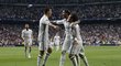 Fotbalisté Realu Madrid slaví gól do sítě Bayernu