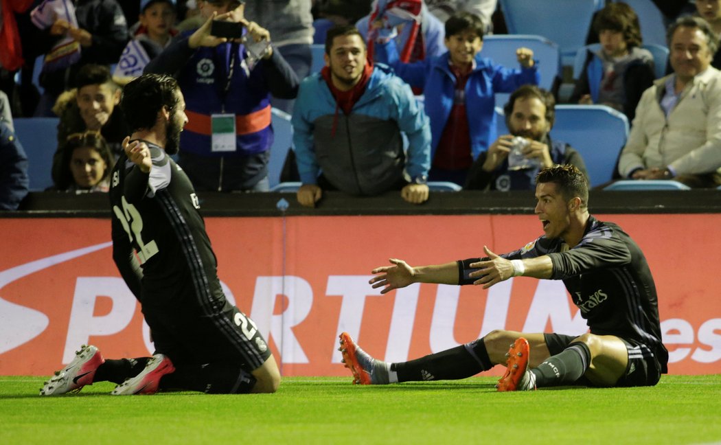 Hvězdný Cristiano Ronaldo dal na hřišti Celty Vigo dva góly