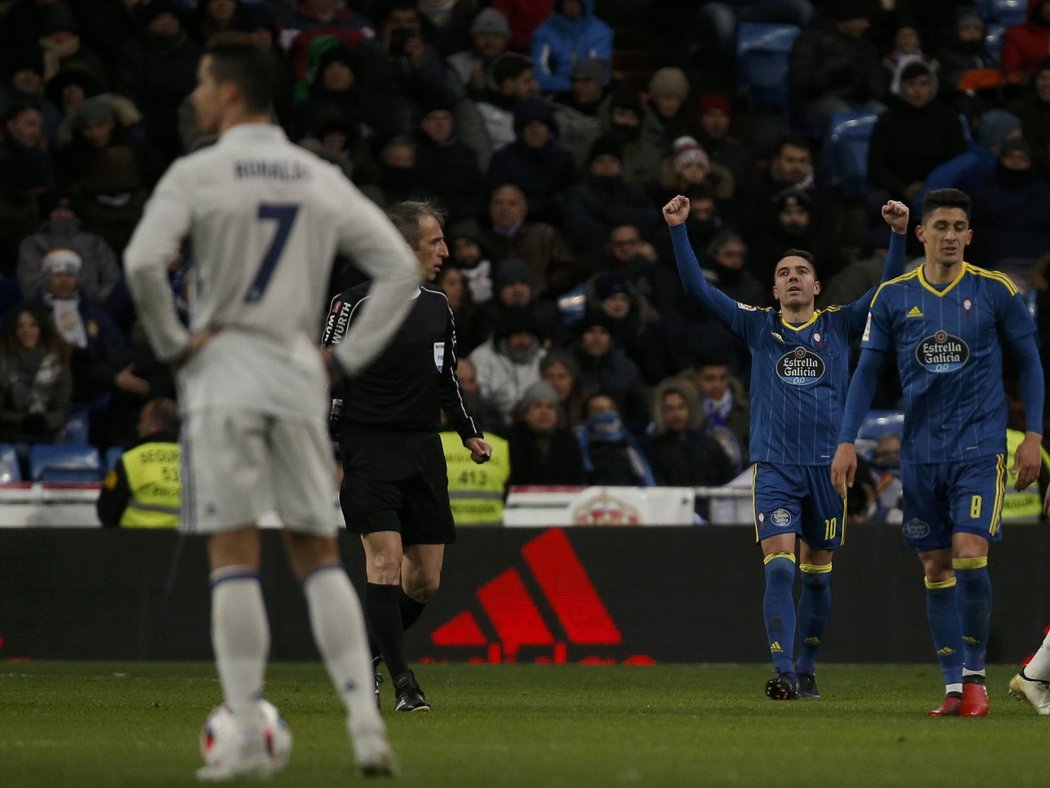 Fotbalisté Celty Vigo vyhráli nečekaně na půdě Realu Madrid 2:1