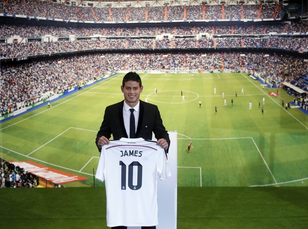 James Rodríguez bude nosit v Realu Madrid číslo DESET.