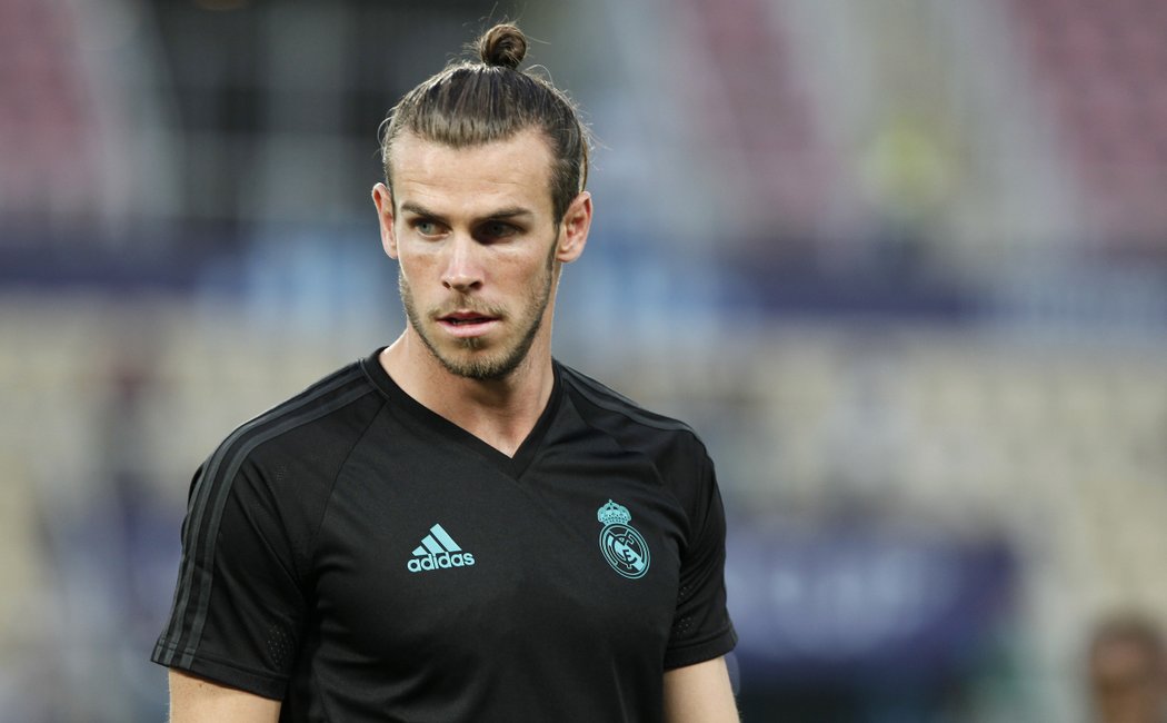 Hvězdný Gareth Bale na tréninku Realu Madrid před zápasem proti Manchesteru United