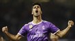 Záložník Realu Madrid Marco Asensio slaví gól ve finále Ligy mistrů