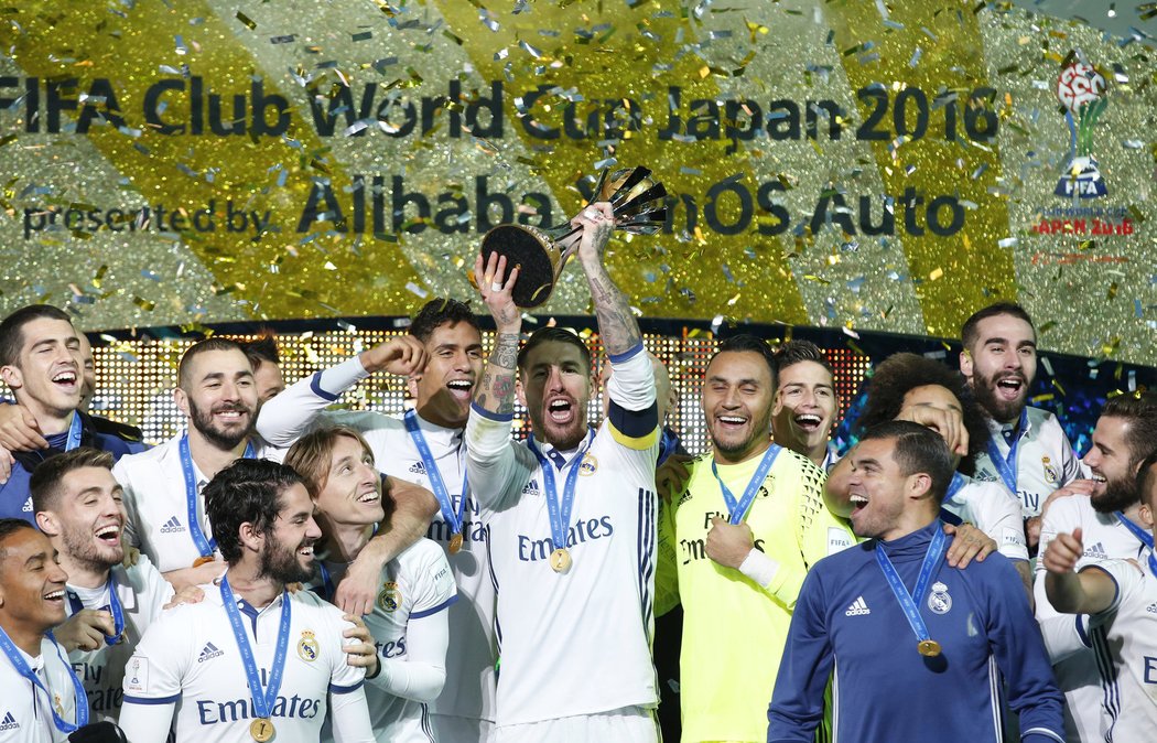 Fotbalisté Realu Madrid slaví titul z fotbalového MS klubů