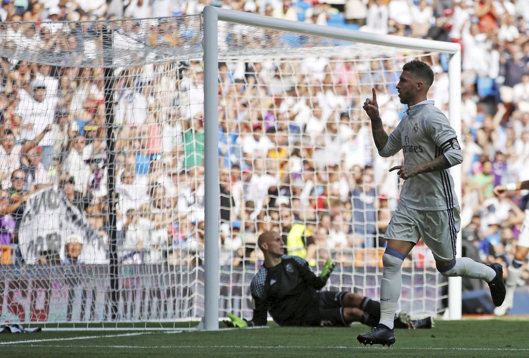 Kapitán Realu Madrid Sergio Ramos se proti Osasuně prosadil hlavou