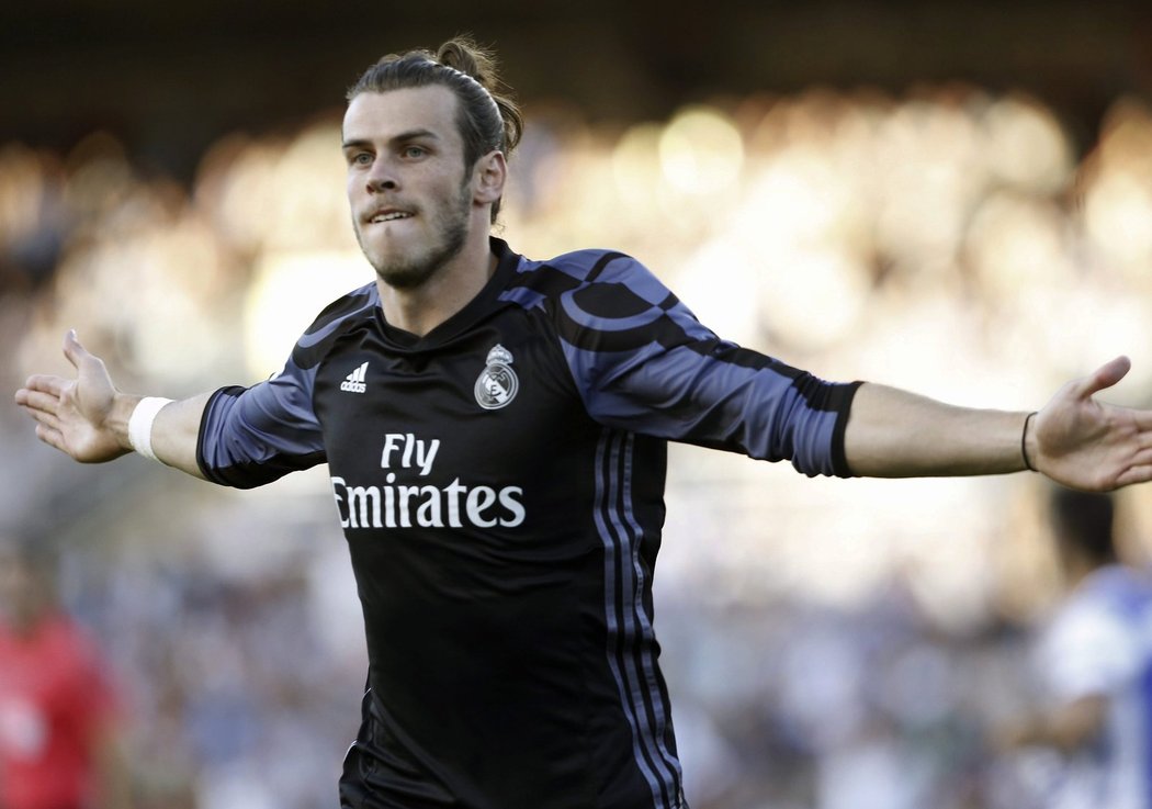 Záložník Realu Madrid Gareth Bale dal na půdě Realu Sociedad dva góly