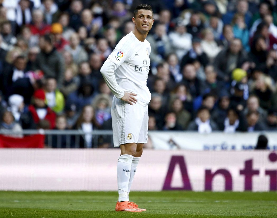 Útočník Realu Madrid Cristiano Ronaldo se proti Atléticu neprosadil