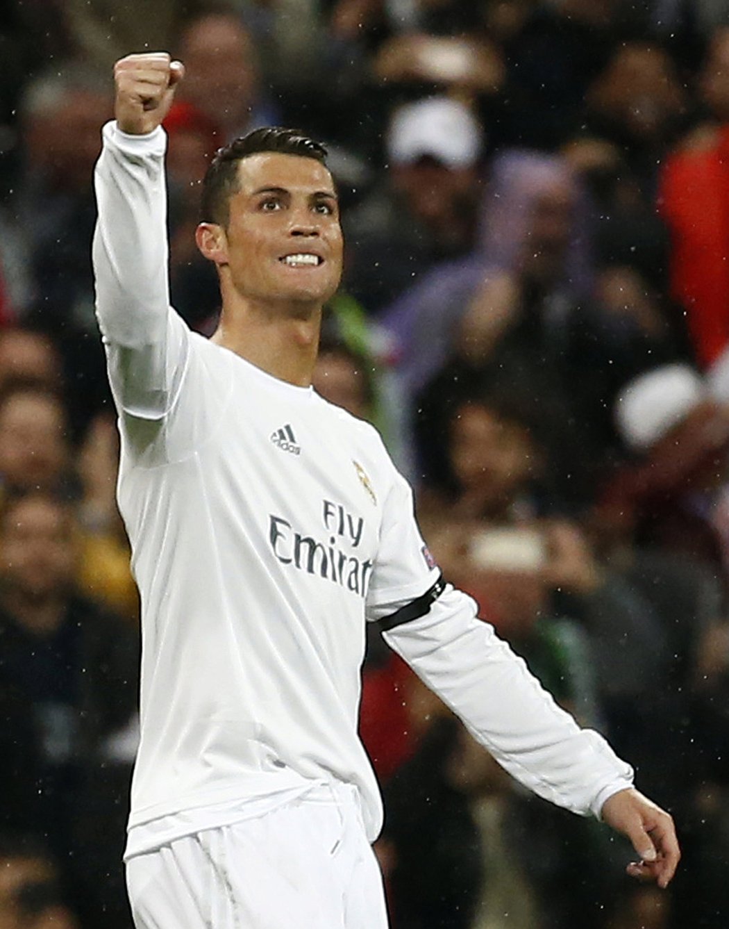 Útočník Realu Madrid Cristiano Ronaldo slaví gól