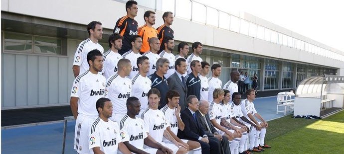 Real Madrid - týmové foto.