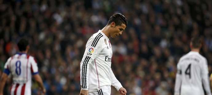 Cristiano Ronaldo sice proti Atlétiku skóroval, z konečného výsledku ale radost mít nemohl