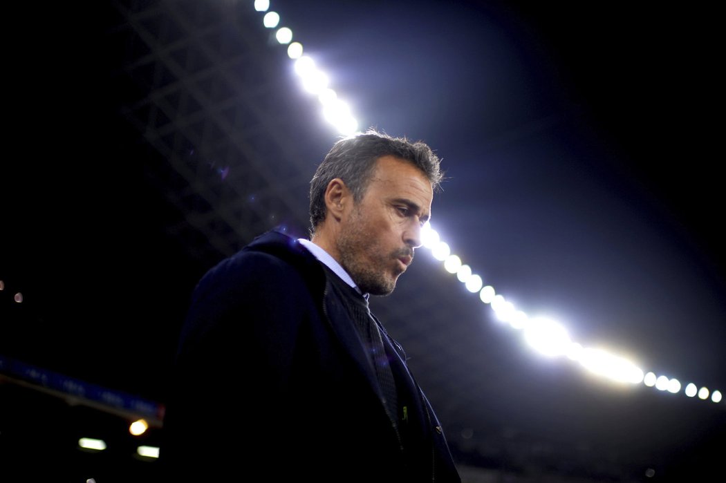 Trenér Barcelony Luis Enrique byl po remíze na půdě Realu Sociedad hodně naštvaný