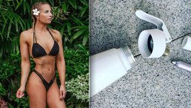 Sexy fitness modelku zabila lahev na šlehačku.