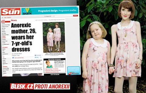 Anorektická matka (32 kg) váží míň, než její sedmiletá dcera (35 kg)