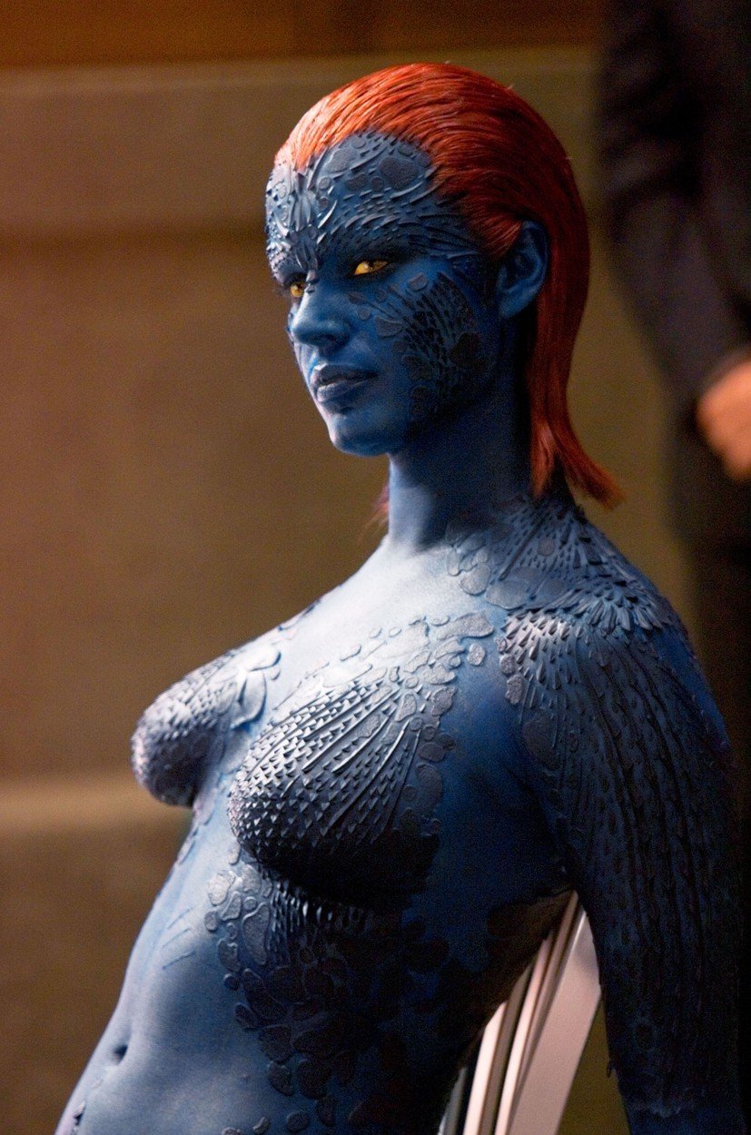 ​Rebecca Romijn ve filmu X-Men jako Mystique