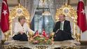 Angela Merkelová a Recep Tayyip Erdoğan