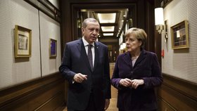 Angela Merkelová a Recep Tayyip Erdoğan