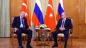 Setkání ruského prezidenta Vladimira Putina a tureckého prezidenta Recepa Tayyipa v Soči (5.8.2022)