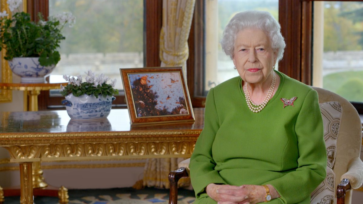 Královna Alžběta II. natočila vzkaz pro účastníky klimatické konference COP26 v Glasgow