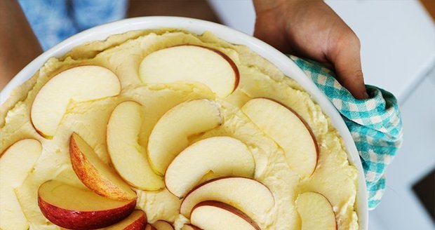 Mandlový koláč s jablky
