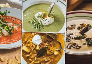Sedm báječných receptů na ještě báječnější polévky.