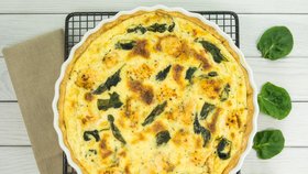 Výborná chuťovka: Špenátový quiche