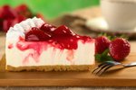 Lahodný cheesecake se doslova rozplyne na jazyku.