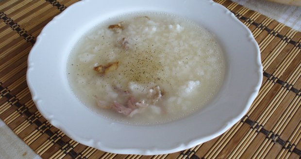 Uzená polévka s rýží