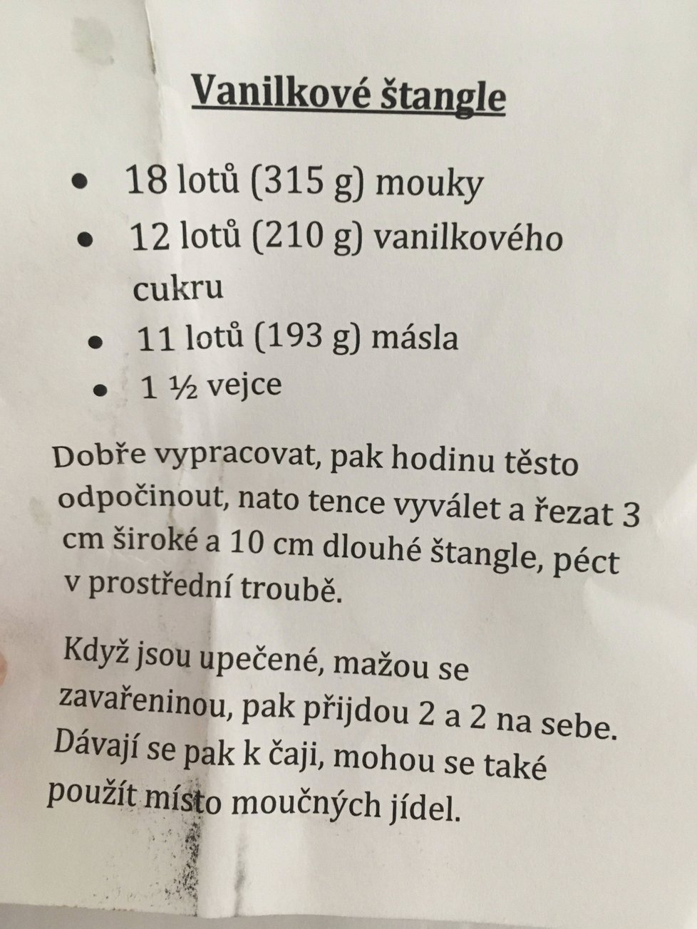 Oblíbené pochoutky skladatele. Další recepty získáte při návštěvě muzea Antonína Dvořáka.