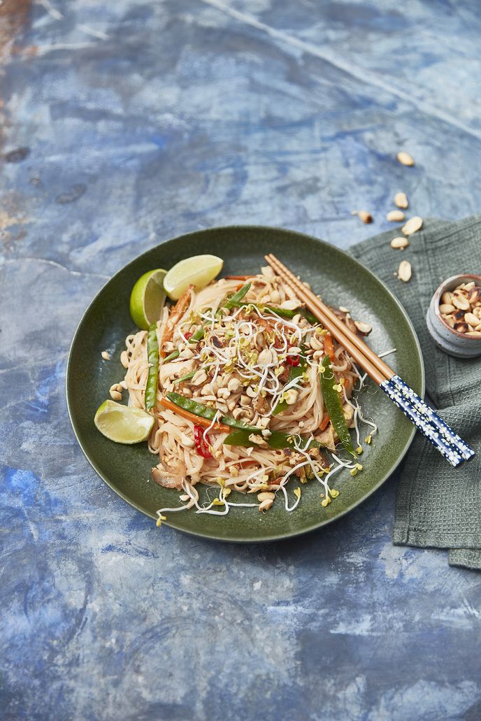 Thajské rýžové nudle Pad Thai