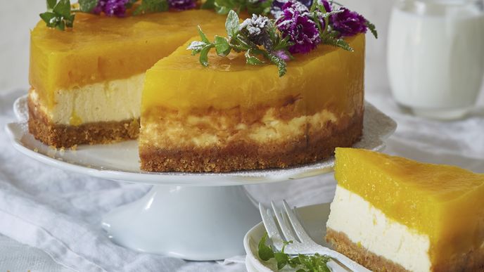 Mangový cheesecake