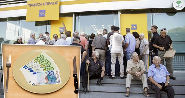 Řekové vzali banky útokem. Za týden jim ale vydají jen 420 eur