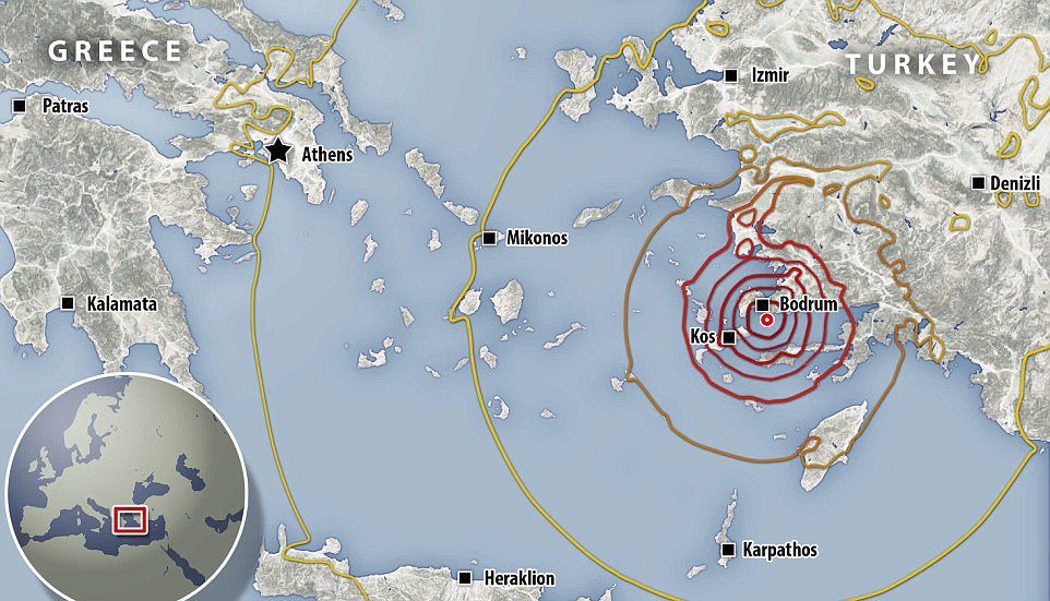 Mapa zemětřesení