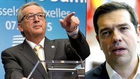 Souboj titánů: Juncker a Tsipras nedokážou nalézt společnou řeč.