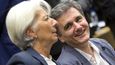 No tak dej nám ty peníze! Řecký ministr financí Euclid Tsakalotos a šéfka MMF Christine Lagarde.