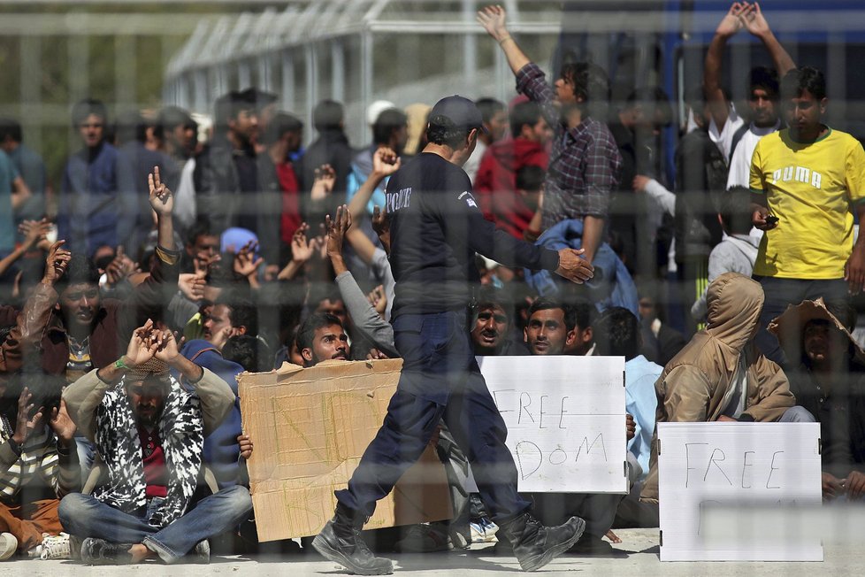 Situace uprchlíků v Řecku je kritická.
