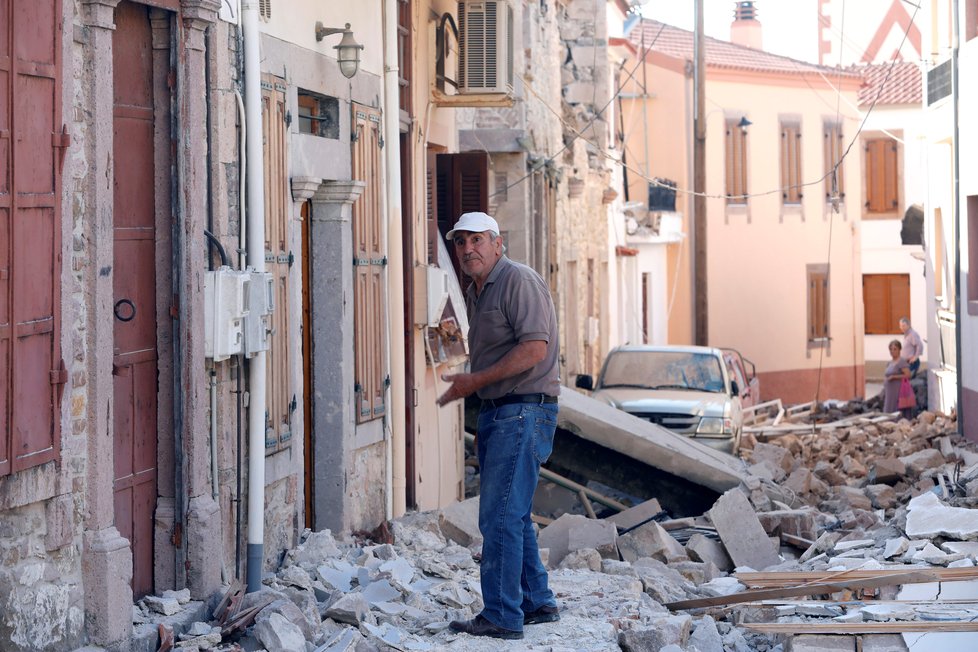 Řecko postihlo silné zemětřesení v roce 2017.
