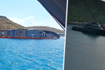 Luxusní jachta ve stylu Jamese Bonda se potopila u řeckého pobřeží.
