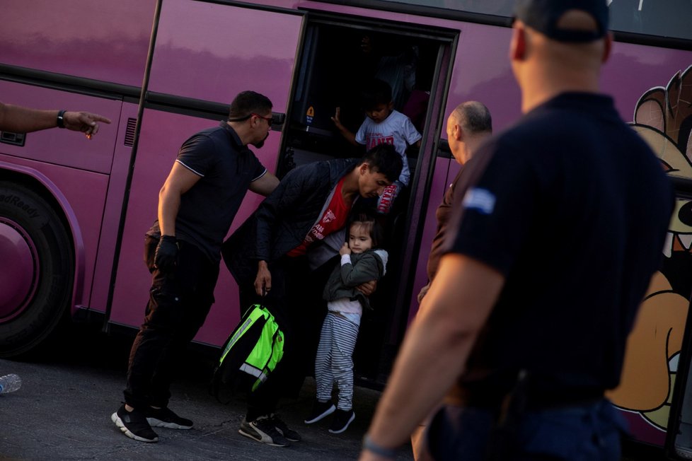 Uprchlický tábor na řeckém ostrově Lesbos